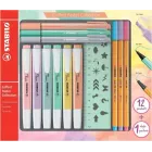 Stabilo Pastel Collection: Estuche Mixto 13 Pcs
