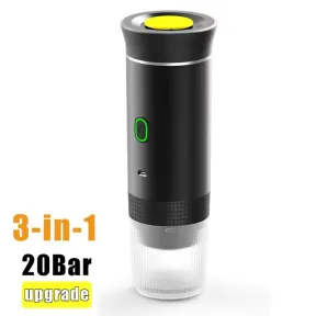 Cafetera inalámbrica portátil eléctrica 3 en 1 recargable
