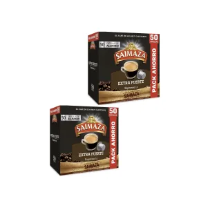 Saimaza Café Extra Fuerte 50 Cápsulas Compatibles Nespresso