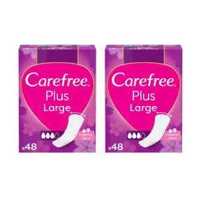 Protegeslips Carefree Plus sin fragancia, 48 unidades