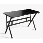 Mesa Gaming 120x60cm con Tablero efecto fibra de carbono