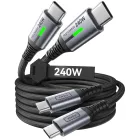 Cable USB C 240W INIU, Carga Rápida [2m+2m] PD3.0
