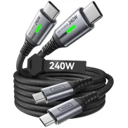 Cable USB C 240W INIU, Carga Rápida [2m+2m] PD3.0