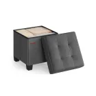 Ottoman de Almacenamiento Plegable SONGMICS