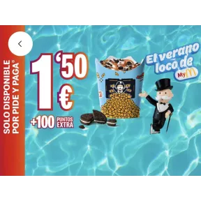 ¡Elige tu McFlurry por solo 1,50€ con Pide y Paga!