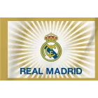 Bandera blanca del Real Madrid C.F. con escudo, ¡super barata!