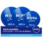 Nivea Creme: 2 latas de 400 ml + 1 lata de 150 ml