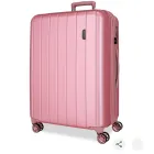 Maleta expandible Movom 78 cm ABS 108L Plata - Rosa y Azul