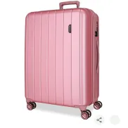Maleta expandible Movom 78 cm ABS 108L Plata - Rosa y Azul