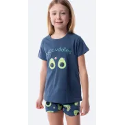 Pijama corto de algodón para niña TEX, tallas 3 a 5