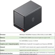 Nas AOOSTAR WTR PRO Ryzen 7 5825U, doble LAN 2,5G