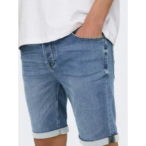 Bermudas de Mezclilla Capri para Hombres Only & Sons 34