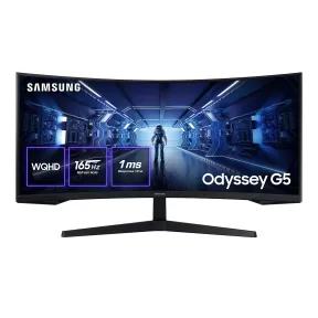 Samsung Odyssey G5 34” Curvo Gaming, 165Hz, WQHD