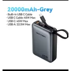 Batería portátil 20.000 mAh 45W con USB-C