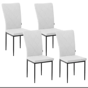 Sillas de comedor acolchadas WOLTU, set de 4 unidades.