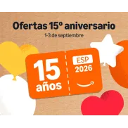 Descuento de 15 € en tu compra de 75 € por el 15.º Aniversario