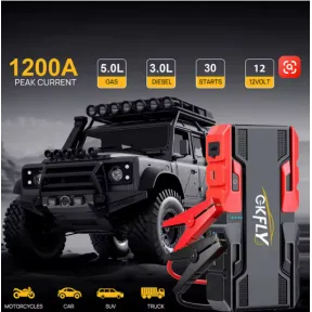 1200A 12V Arrancador 12000mAh por 18.99€