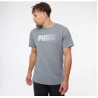 Camiseta de Hombre Gris de Algodón Manga Corta PUMAPUMA