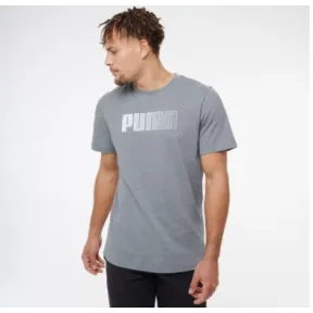 Camiseta de Hombre Gris de Algodón Manga Corta PUMAPUMA