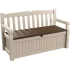 Banco Arcón Exterior Keter Eden, Capacidad 265L en Resina