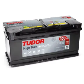 Batería de Coche Tudor TA1000 100Ah 900A - Alto Rendimiento