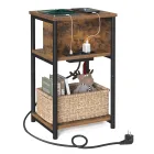 Mesa Auxiliar de Café con Tomas AC y Puertos USB