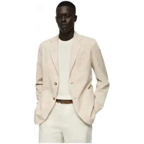 Americana de lino y algodón para hombre