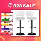 Taburetes Altos Giratorios para Cocina HOMCOM - Set de 2