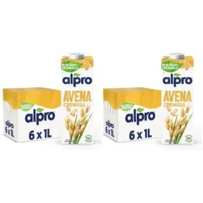 Bebidas Vegetales de Avena Alpro - Pack de 12x 1L