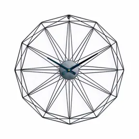 Reloj Moderno Negro de Pared Ø60cm