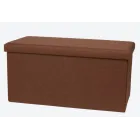 Puf XL de peluche con almacenaje integrado