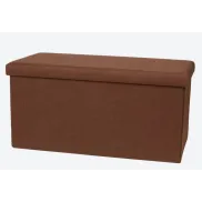 Puf XL de peluche con almacenaje integrado