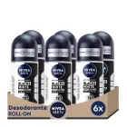 Desodorante Invisible Roll-on NIVEA MEN - Pack 6 x 50 ml