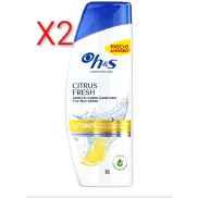 Champú Anticaspa H&S Citrus Fresh para Pelo Graso - 2 Unidades