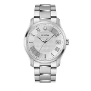 Reloj de acero para hombre Bulova Wilton 41 mm, cuarzo y fecha