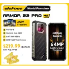 Ulefone Armor 22 Pro: Teléfono Android Resistente 16GB 64MP