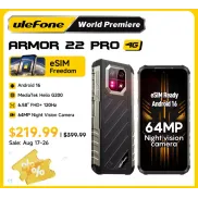 Ulefone Armor 22 Pro: Teléfono Android Resistente 16GB 64MP