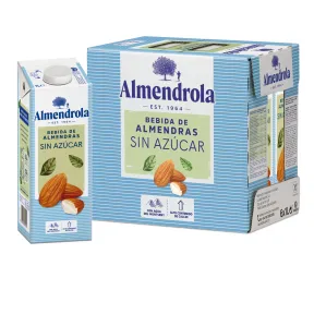 Bebida Vegetal de Almendras Sin Azúcares, 6 x 1L Pack