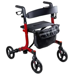 Andador Comfort Plus con ruedas, LED, timbre y portavasos