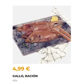 Gallo a 4,99 el Kilo - Ración Especial