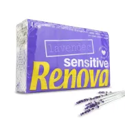 Pañuelos de Bolsillo RENOVA Sensitive, 4 Capas, Lavanda