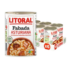 Pack de 6 Litoral Fabada Asturiana 420g
