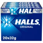 Caramelo sin azúcar Halls Eucalipto, 20 sticks de 32g