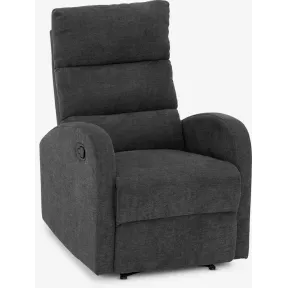 Reclinable NAKSKOV en gris oscuro, sillón cómodo y elegante