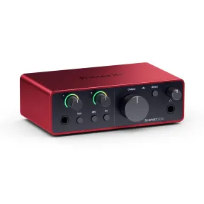 Interfaz de audio USB Scarlett Solo 4.ª gen. para músicos