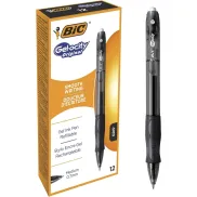 Bolígrafos gel BIC Gelocity Original - Negro, 12 unidades