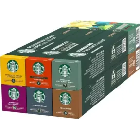 Cápsulas STARBUCKS de café: 6 x 10 intensidades variadas