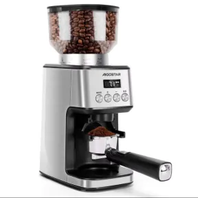 Molinillo de Café Eléctrico AIGOSTAR 180W con Panel Táctil LCD