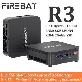 Mini PC FIREBAT R3 con Ryzen 5, 18GB y 256GB SSD a 280€