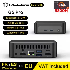 Mini PC MLLSE G5 Pro con Ryzen 7, 16 GB RAM, 512 GB SSD